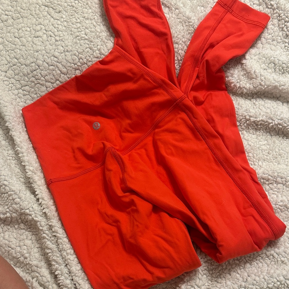 Lululemon Bright Red Yoga Pants